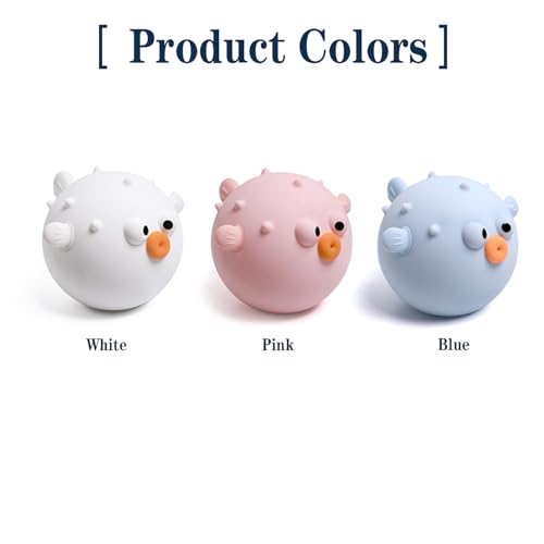 Image of Cute Anemonefish Night Light, LED Squishy Night Lamp, Dimmable Timer Nursery Nightlight for Kids, Rechargeable Touch Lamp, Dorm Decor, Kids Funny Gifts (Blue Fish)