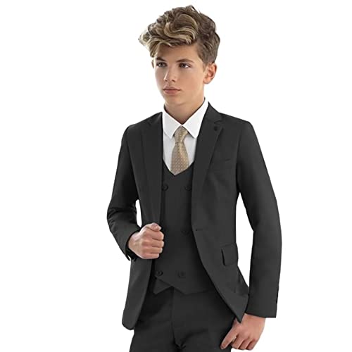Ensemble Formel 4 Pièces Blueberi Boulevard Pour Garçon, 24M, Gris, Avec Gilet Et Cravate