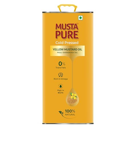 Musta Pure COLD PRESSED YELLOW MUSTARD OIL TIN 5L (B0CNKQ5PKR) Amazon Price History, Amazon Price Tracker