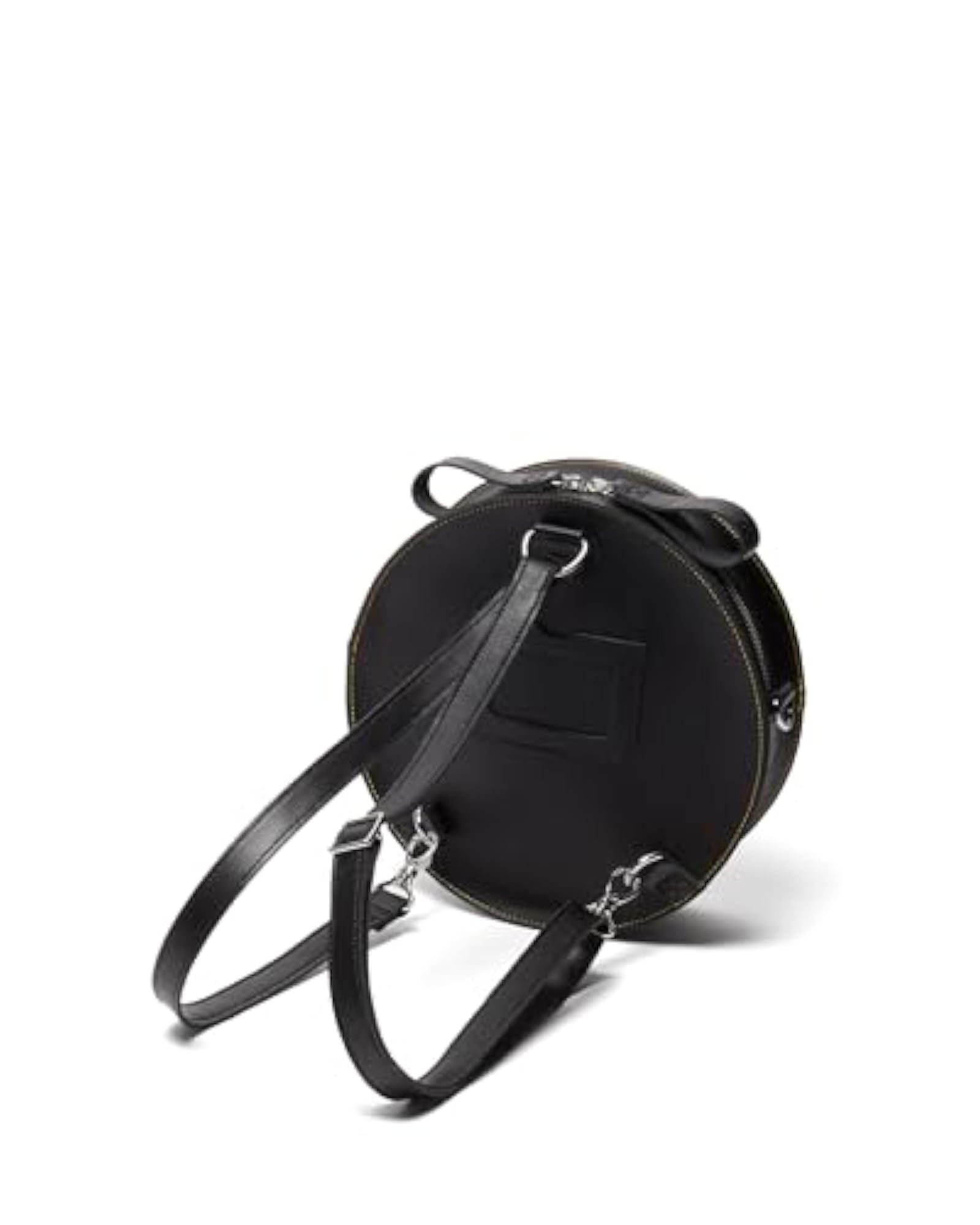 Leather Round Backpack, Chic Design