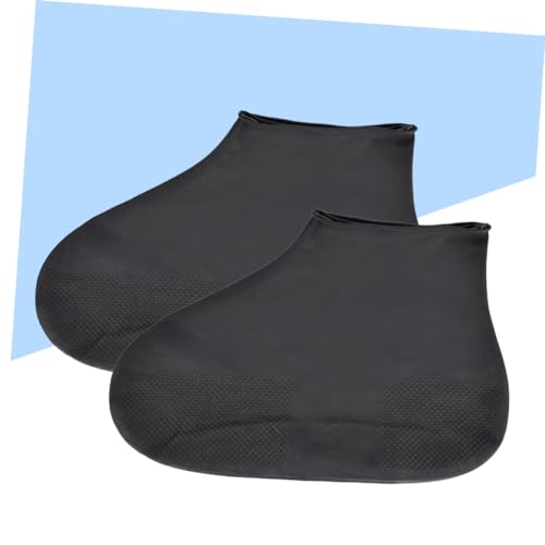 Fundas de zapatos para lluvia PartyKindom, cubiertas elásticas de látex reutilizables, tamaño L miniatura 6