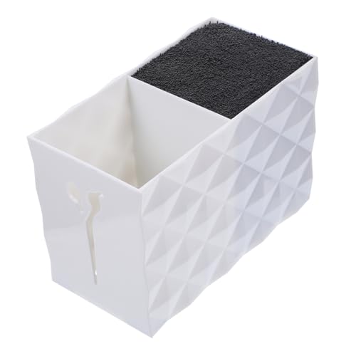 AUTSUPPL 1個 ヘアハサミ収納 ヘアローラー 美容師 ヘアブラシホルダー 犬の爪切り ヘアツールオーガナイザー ヘアスタイリスト 理髪オーガナイザーラック 理髪用シャーホルダー 保有者 白い