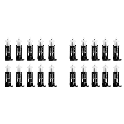 Spamietz 20pcs Clip de Montaje de Plástico para 4 Vías CPU Coolers 1155 775 CPU Heatsink Monte Pin Push Tornillo Dispositivo de Fijación del Ventilador Dispositivo de Refrigeración