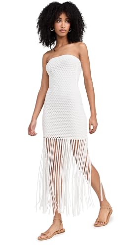 PQ Swim Women's Vanessa Strapless Fringe Dress