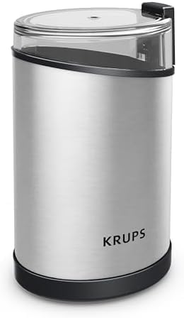 KRUPS Electric Coffee Grinder: 3 oz Capacity, 200 Watts - Versatile for Beans, Spices, Nuts - One-Touch Operation, Customizable Grind for 12 Cups - Ideal for Espresso, French Press (Pack of 6)