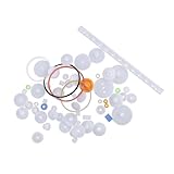 HEALSOPTHY 60個 齿轮包 入り プラスチック製ギア 多様な機械モデル用 メカニカルパーツ 軽量で耐久性高く科学工作や小型生産に