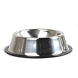 26cm Stainless Steel Pet Dog Bowls Puppy Cats Food Drink Water Feeder Pets Supplies Non-slip Feeding Dishes