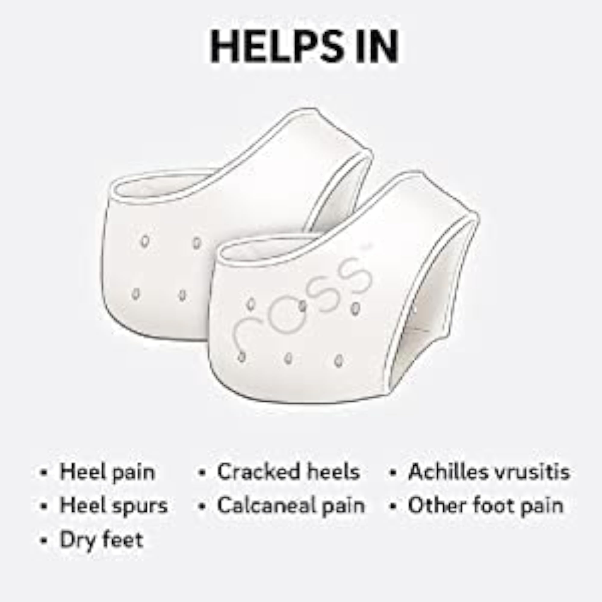Silicone Heel Protector Sleeves for Pain Relief