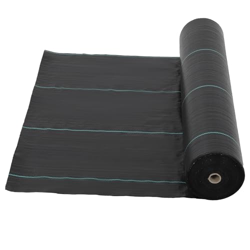 PeakPursuit 6Ft x 300Ft Heavy Duty Weed Barrier Landscape Fabric, 3.2Oz Premium Weed Block Fabric,
