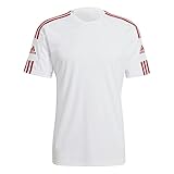 Besatzung Adidas Herren Squadra 21 Jersey SS T-Shirt, white/team power red, L