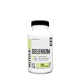 NutraBio Selenium Supplement for Cardiovascular Support, 200mcg - 120 Vegetable Capsules