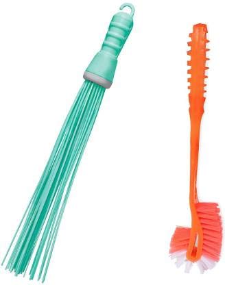 COUNTRY HUB® Home Cleaning Set Plastic Toilet Brush +Broom, Toilet Brush & Broom/Plastic Floor Broom/ Toilet Brush and Bathroom Cleaning Plastic Broom / Hockey toilet Brush/ 1 Broom & 1 Brush for Cleaning Bathroom Tiles/floor/Toilet pan/seat] set of (B091RGG1HZ) Amazon Price History, Amazon Price Tracker