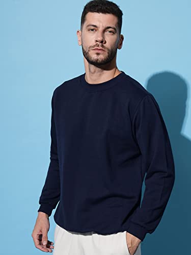 Image of SPUNN Men's Cotton Round Neck Full Sleeves Sweatshirt.