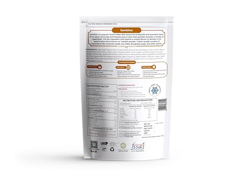 Image of Indian Kitchen Foods Instant Sambhar - Freeze Dried, Gluten-Free, Ready-to-Eat Indian Vegan Meal