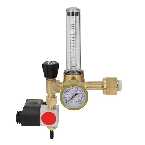 Regulador de flujo SEAFRONT de latón para CO2 con solenoide integrada de 220V 2