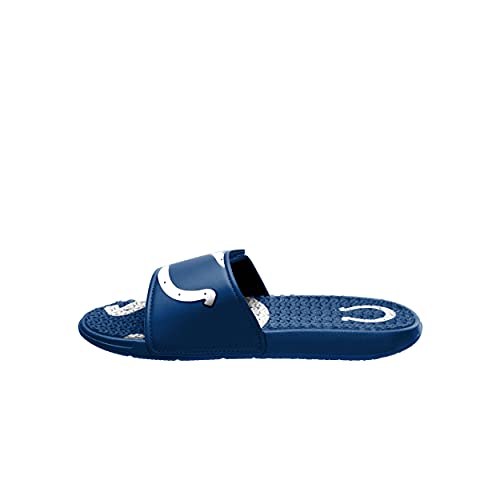 FOCO Indianapolis Colts NFL Mens Colorblock Big Logo Gel Slide - XL4