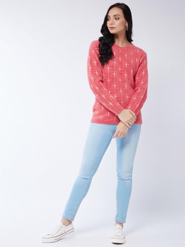 Image of Modeve Women Flower Print Sweater for Winters||Winterwear||