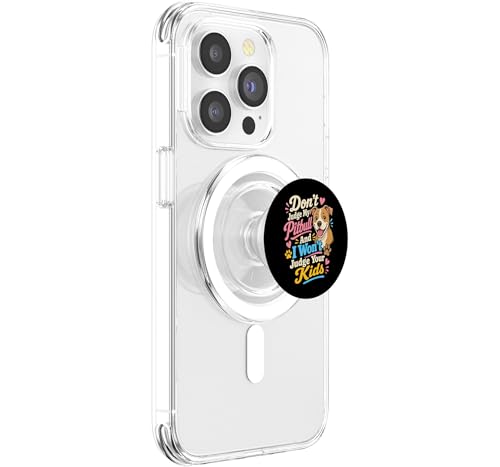 PopSockets MagSafe de Perro Pitbull Evita Caídas de tu Teléfono 4