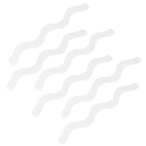 TOPBATHY Bathtub Non Slip Stickers Anti Slip Shower Strips Treads Mat for Stairs Steps Ladders Kitchen Toilet Adhesive 12pcs Wavy Shape