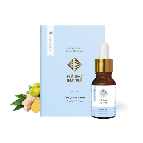 Nabhi Sutra Belly Button Oil for Joint Pain Relief | Ayurvedic Oil for Knee Back & Bodyache | Cold Pressed Pain Oil with Castor Olive & Ginger Oil | Chemical-Free Formula for Relaxation | 15ml Bottle