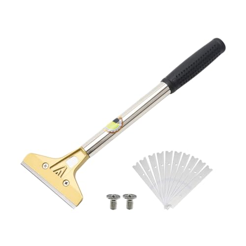 Genérico Espátula para Masilla Mango de Plástico Antideslizante Raspador de Pintura Grande para Limpieza de Estufas y Azulejos Removedor de Pegatinas Adecuado para Decoración del Hogar y