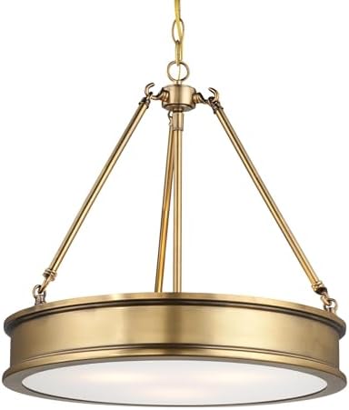 Minka Lavery 4173-249 Harbour Point Pendant, 3-Light, 300 Total Watts, 19-in H x 18.5-in W, Liberty Gold