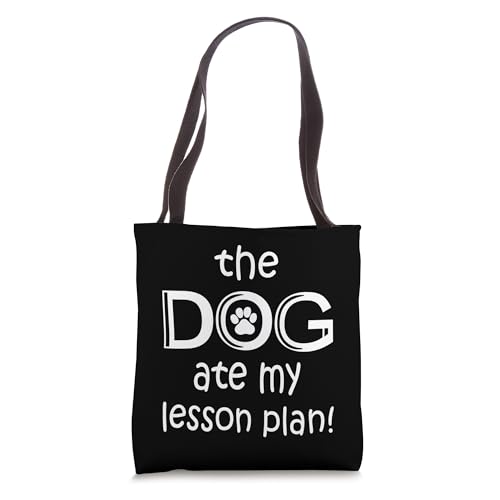Bolsa tote 'My Dog Ate My Lesson Plan' miniatura 1