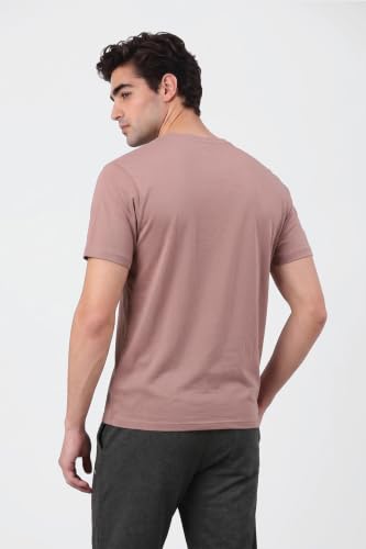Image of Van Heusen Men's Crew Neck T-Shirt - Soft & Breathable Cotton | Regular Fit | Comfortable Everyday Casual Wear | Short Sleeves | Summer Favorite |Solid Colors | Style 60052|Available in Pack of 1 & 2