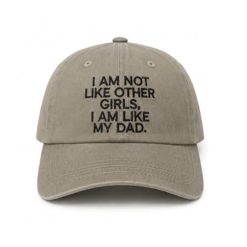 Image of Green Dad Hat Men Women Embroidered Baseball Cap Low Profile Father's Day Snapback Hat Vintage Adjustable Washed Unisex
