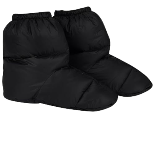 Chaussons de camping duvet imperméables homme femme, chaussettes thermiques