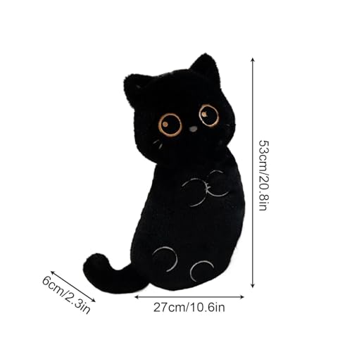 Jouet en peluche de chat réaliste mignon comme oreiller de salon