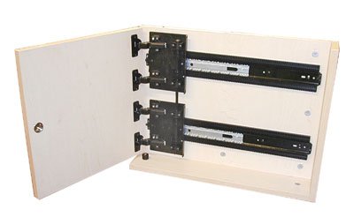 Knape & Vogt 24in 4x4 Pocket Dr Slide Pack Black