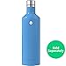 Vremi 16 Ounce Stainless Steel Water Bottle - Double Walled Vacuum Insulated Metal Water Bottle Travel or Gym BPA Free with Leak Proof Lid - Keeps Drinks Hot or Cold Fits Standard Cup Holders - Blue