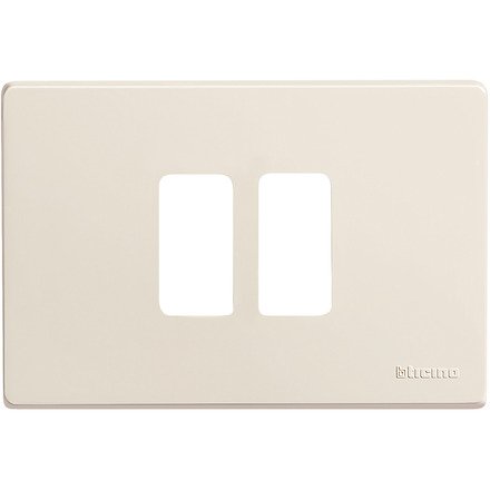 Prodotto della marca Bticino Bticino Magic - Placca 2 Posti Scatola Tonda Resina