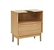 BAÏTA Waschtischunterschrank Amana, Rattangeflecht und Eicheneffekt, Länge 60 cm, Beige