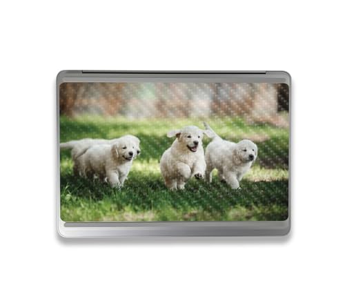 Image of MightySkins Carbon Fiber Skin Compatible with Microsoft Surface Laptop Studio 2 (2023) Full Wrap Kit - Puppy Pack | Protective, Durable Textured Carbon Fiber Finish | Easy to Apply | Made in The USA