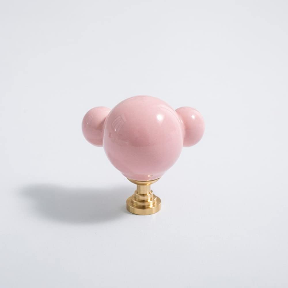 Boutons de tiroir en céramique rose pour personnaliser la garde-robe d'une chambre