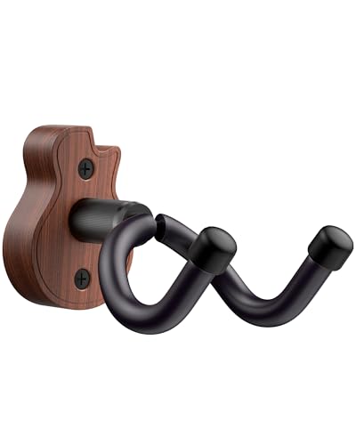 Image of New Bee Ukulele Wall Mount, Guitar Wall Mount Hanger Hook Holder Stand Bracket with Screw Fits All Size Bass Mandolin Banjo