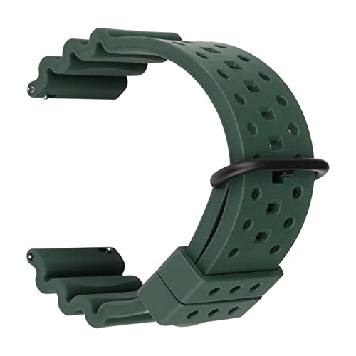 Bracelet montre caoutchouc fluoré marron 22mm idéal pour le sport et nautisme