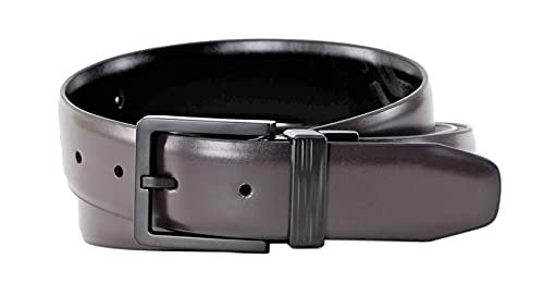 Kenneth Cole REACTION Men's 35MM Wide Reversible Stretch Belt Black Brown X-Large2