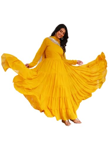 Image of Wedani Georgette Sequins Work Anarkali Kurta Set for Women