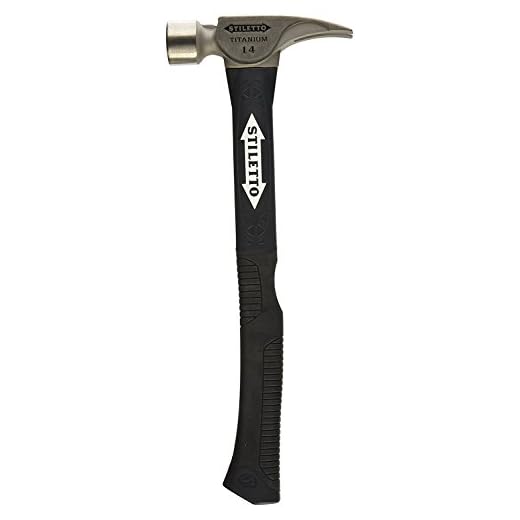 Stiletto TI14SC-F 14 oz Ti Smooth Face with Curved Poly-Fiberglass Handle, 16"