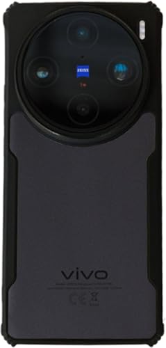 Image of AIBEX Crystal Clear Back Cover Case for Vivo X100 Pro 5G | 360 Degree Protection | Shock Proof Design | Transparent Back Cover Case (PC & TPU, Black Bumper)