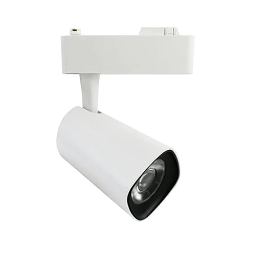 Harold Electricals Tracklight COB Spotlight, Track Light for Ceiling/Wall, Living Room, Showroom, Hotel - 20 watt (Warm White Light) White Body