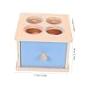 HEALSOPTHY Juguetes Cognitivos Primera Infancia Caja De Bolas Montessori De Madera De Clasificación De Colores y Formas Juguete Educativo para Bebés #2