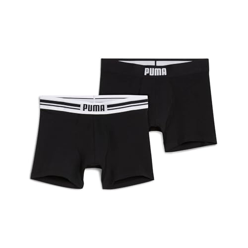 PUMA Everyday Placed Logo Boxer 2 Units M, schwarz/schwarz, M – Ansicht 1