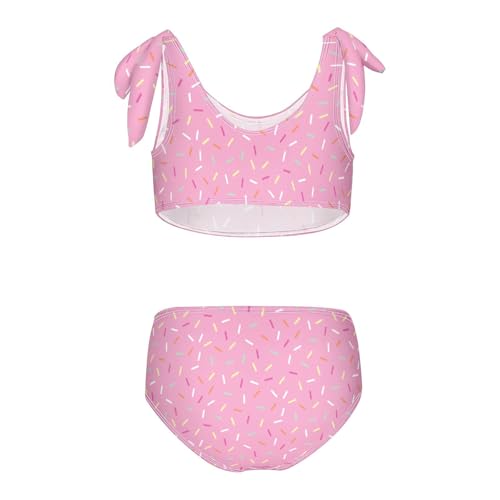 Image of CaTaKu Girls Two Piece Swimsuits Toddler Bathing Suits Bikini Set Summer Beach Swimwear for Girls Size 3-12T
