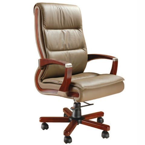 Executive Medium Back and 1 High Back Chair for Office Chair, Director Chair, Computer Chair, Executive (Gold & Wood Brown) Executive Medium Back and 1 High Back Chair for Office Chair, Director Chair, Computer Chair, Executive (Gold & Wood Brown)
