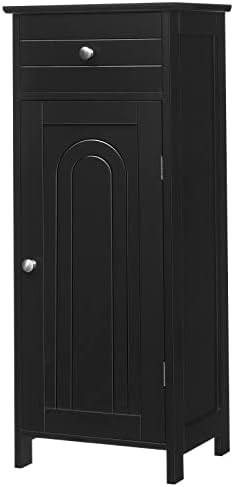 CASART Bathroom Storage Cabinet, Single Door Floor Standing Cupboard ...