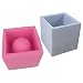 DIY Square Cement Flower Pot Silicone Mold Crafts Succulent Plants Concrete Planter Vase Molds for Home Decor
